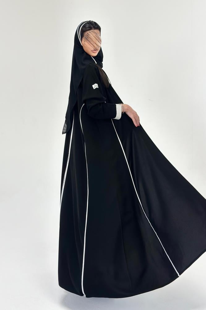 عبايات خمرة - عباية كريب انترنت قصة نص كلوش - Image 3