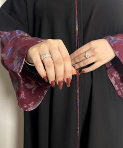 عبايات بيست - عباية نص كلوش بتدخيلة كشميري-919