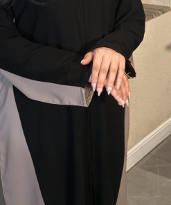 Alternative view of عبايات بيست - عباية صيفيه بتدخيله ملونه-K088