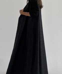 Alternative view of عبايات خمرة - عبايه تفته جاكار قصة نص كلوش