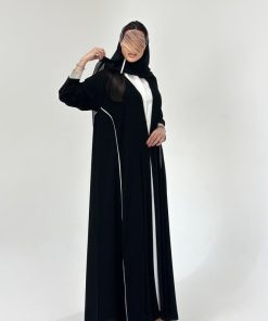 Alternative view of عبايات خمرة - عباية كريب انترنت قصة نص كلوش