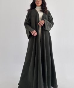 Alternative view of عباية صوف أيطالي ربع كلوش