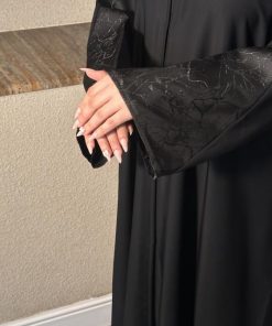 عبايات بيست - عباية صيفيه بتدخيله جاكار-H333