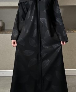 عبايات بيست - عباية ربع كلوش بقماش جاكار-540