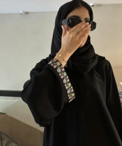 Alternative view of عبايات بيست - عبايه نص كلوش بتطريز ملون-140