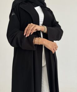 عبايات خمرة - عباية كريب ملكي قصة نص كلوش