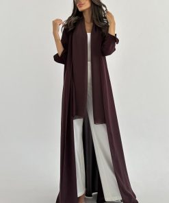 Alternative view of عباية صيفية كريب قصة نص كلوش