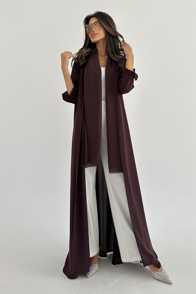 عباية صيفية كريب قصة نص كلوش - Image 2