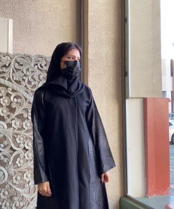 Alternative view of عبايات بيست - عباية نص كلوش بتدخيلة مميزة-44