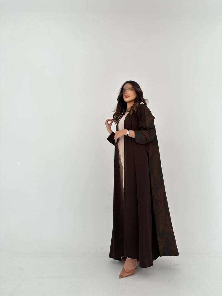 عباية كريب صيفي مع تفته - Image 4