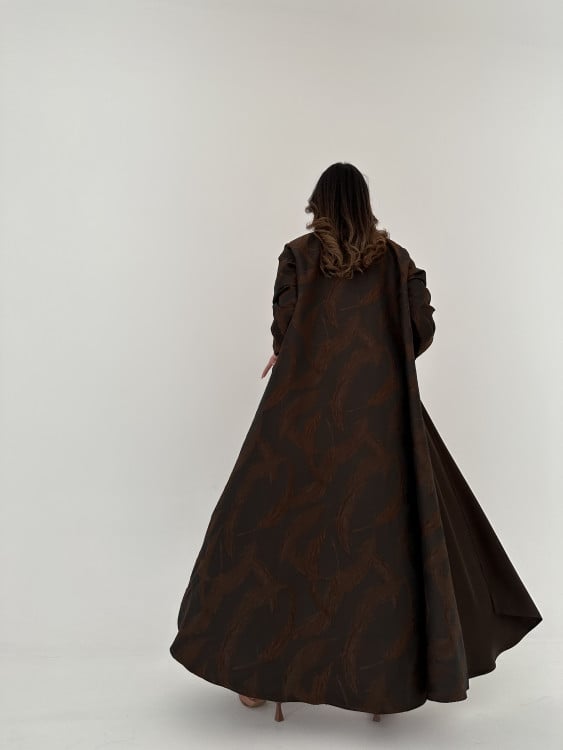 عباية كريب صيفي مع تفته - Image 3