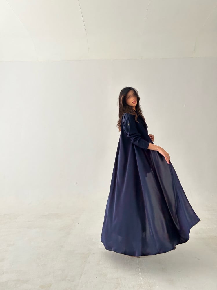 عباية من الكريب البارد نص كلوش - Image 4