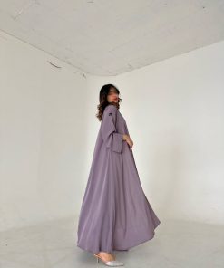 Alternative view of عباية ناعمة كريب قصة نص كلوش