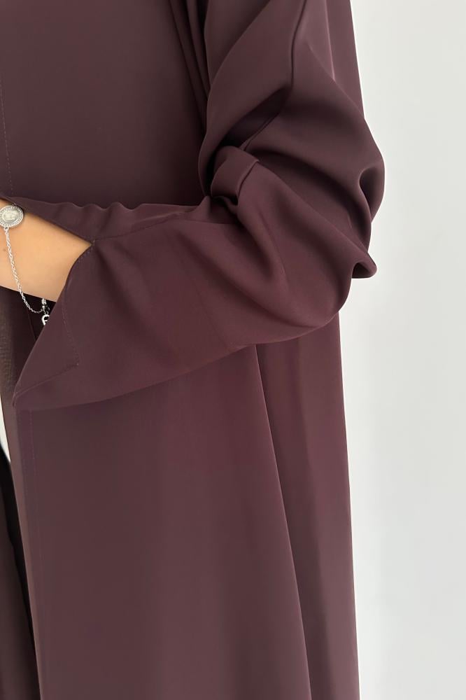 عباية صيفية كريب قصة نص كلوش - Image 4