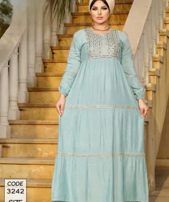 Alternative view of دار الجلابية - عباية كتان مطرزة ايتامين سيناوي