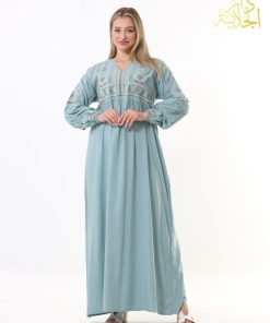 Alternative view of دار الجلابية - جلابية قطن بقصة صدر كسر و تطريز