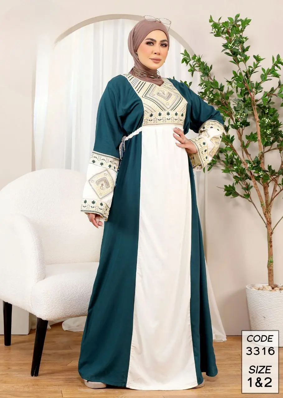 دار الجلابية - عباية قطن مطرزة - الصورة 8