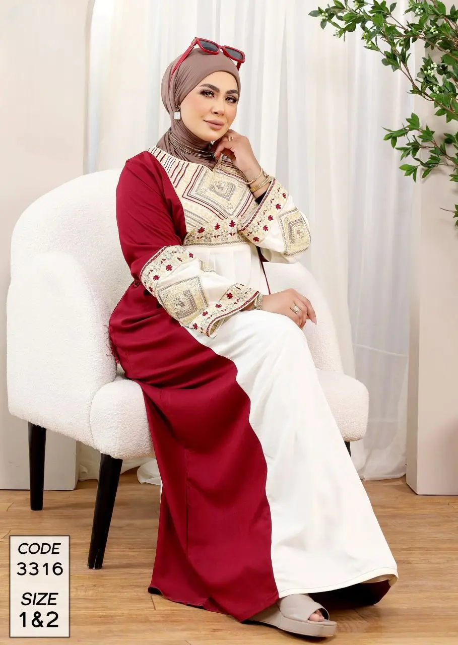 دار الجلابية - عباية قطن مطرزة - الصورة 6