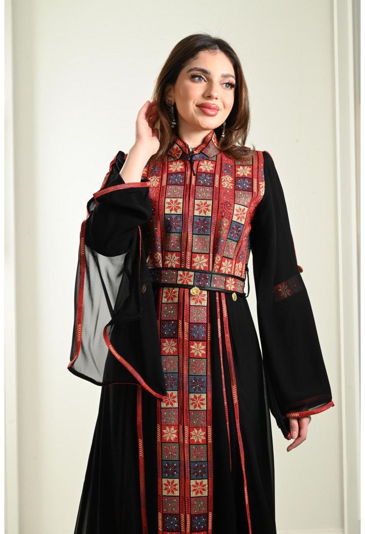 دار الجلابية - عباية حور بتطريز إيتامين سيناوي