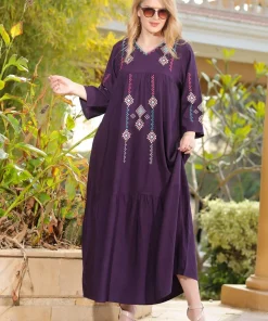 Alternative view of دار الجلابية - جلابية قطن مطرزة ايتامين سيناوي