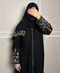 Alternative view of عبايات بيست - نص كلوش بتدخيلة سنبلية ذهبية-880