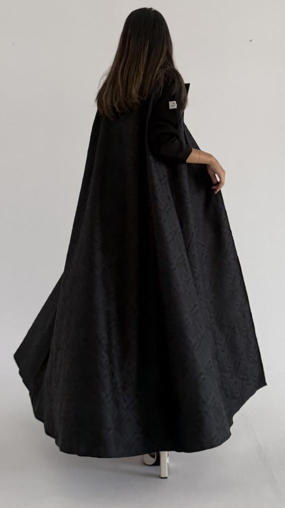 عبايات خمرة - عبايه تفته جاكار قصة نص كلوش - Image 4