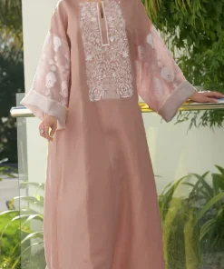 فيفيتش - فساتين ماكسي فضفاضة مطرزة بنقوش زهرية - أخضر