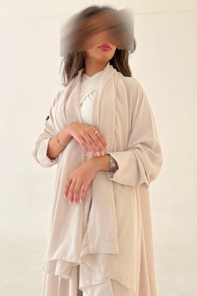 عباية كريب عملية كلوش كامل - Image 4