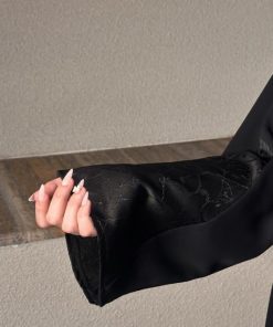 Alternative view of عبايات بيست - عباية صيفيه بتدخيله جاكار-H333