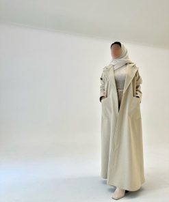 Alternative view of عبايات خمرة - عباية جوخ مع جيوب قصة ربع كلوش