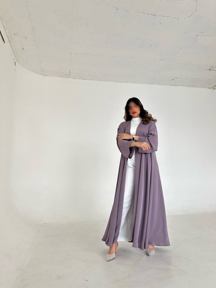 عباية ناعمة كريب قصة نص كلوش - Image 3