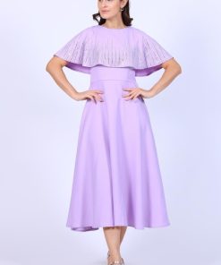 تريجر آيلاند - فستان ناعم ميد كريب استرتش