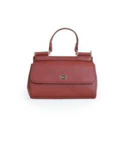 أوبرا فاشن - شنطة يد من كيرسبيلا مصنوعة من الجلد الفاخر لون عنابي