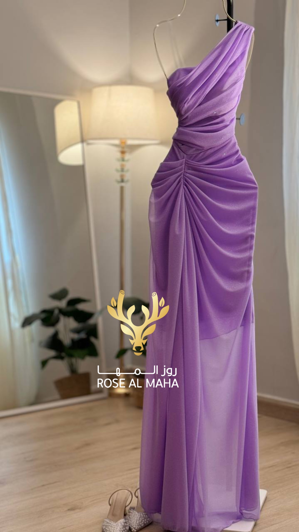 روز المها - فستان سهرة تل لمعة - Image 2
