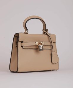 Alternative view of أوبرا فاشن - شنطة يد فاخرة من باجكو بتفاصيل جلد تبرو لون بيج