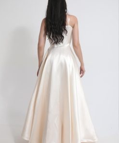 Alternative view of تريجر آيلاند - فستان سهره اوف شولدر مزين بنقوش ذهبية