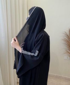 Alternative view of مارينا للعبايات - عباية كتان ‏شك يدوي