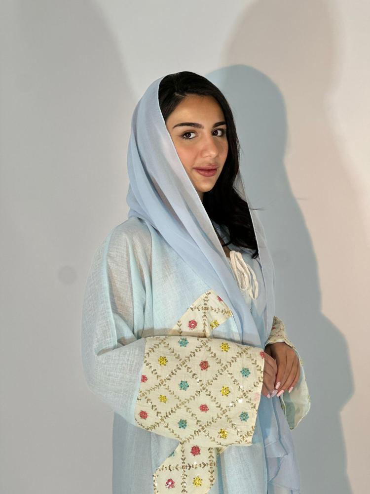 مارينا للعبايات - عباية دلال لون سماوي - Image 2