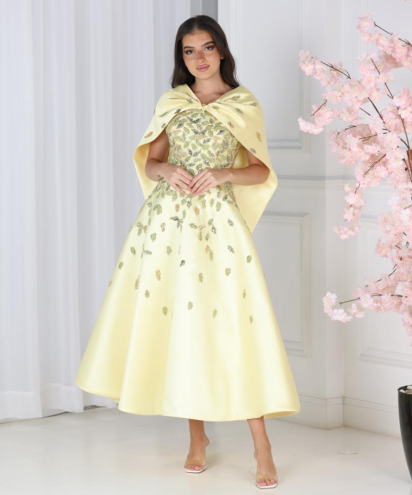 تريجر آيلاند - فستان ميكاتو كلفه مطرزورق