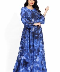 Alternative view of تريجر آيلاند - فستان سهرة طويل مطرز بأنماط فنية