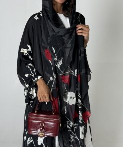 Alternative view of عزة المتميزة - عباية الحرير الاسود 3