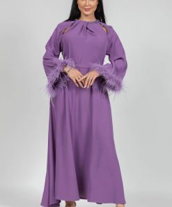 Alternative view of تريجر آيلاند - فستان طويل بأكمام ريش