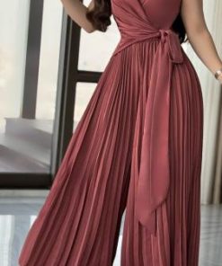 أوبرا فاشن - جمبسوت حرير ستان مكسر من الاسفل