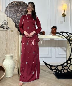 جولينا  - جلابية بلون عودي