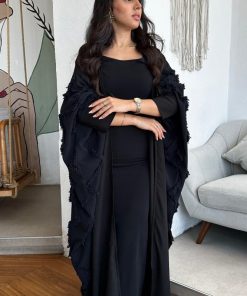 Alternative view of عزة المتميزة - عباية فوندا اسود