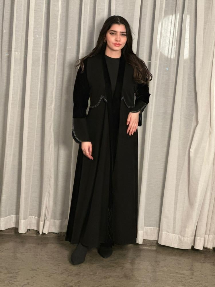 مارينا للعبايات - عباية "هيام"اسود - Image 2