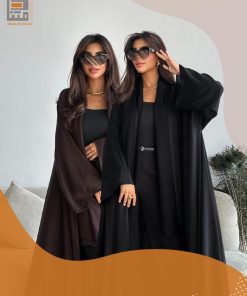 دار امتنان - بكج عبايتين حراير صيفية بتصميم A-Line أنيق- 1550