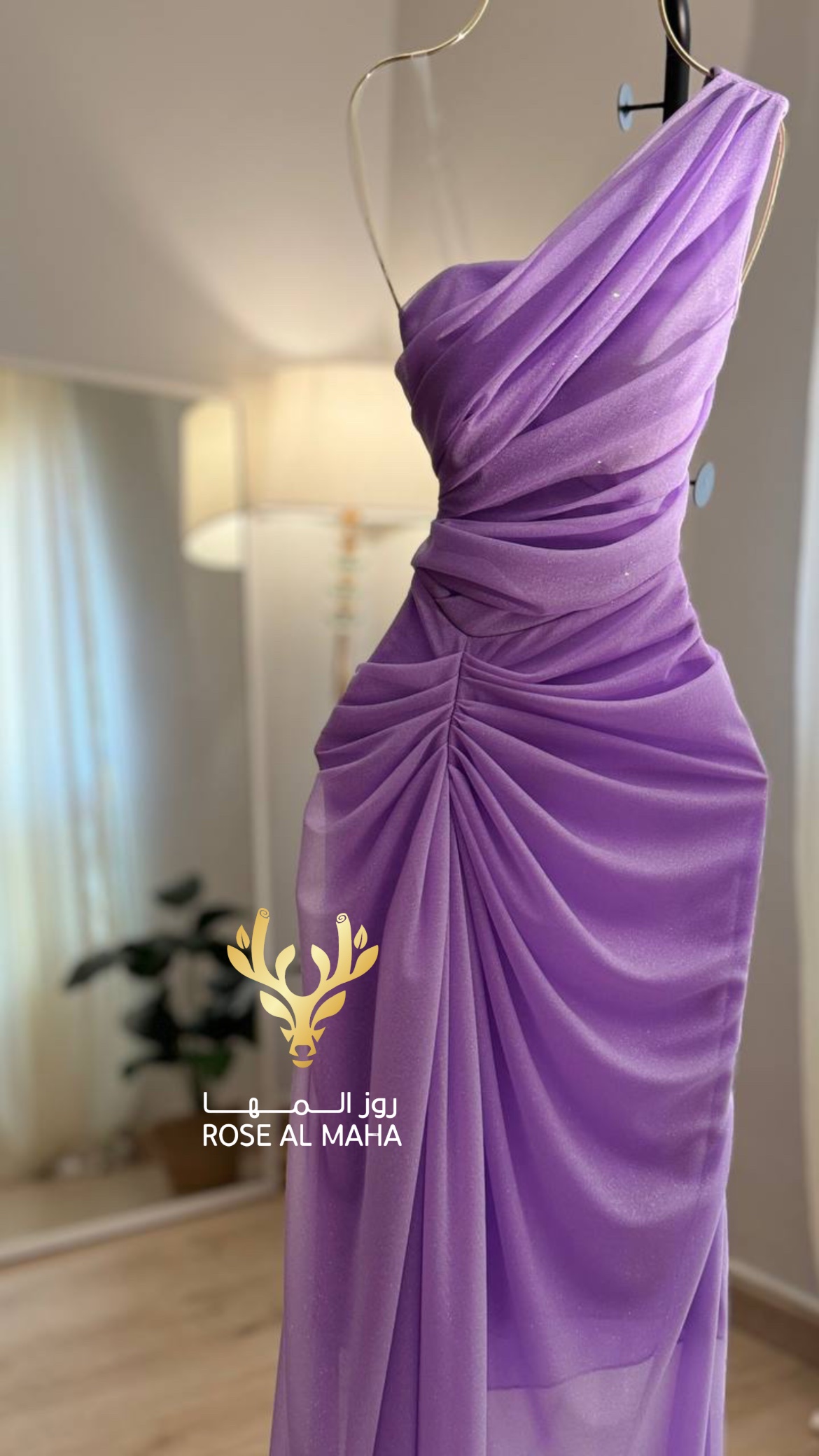 روز المها - فستان سهرة تل لمعة - Image 3