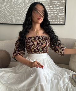 Alternative view of ورزان - جلابية رمضانية بلونين مع تطريز