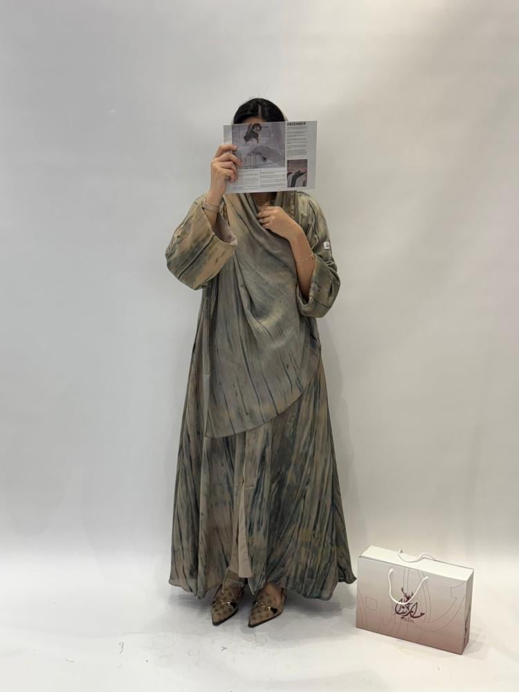 مارينا للعبايات - عبايه اثير بيج - الصورة 3